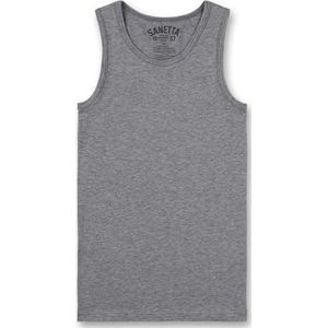 Sanetta jongens grijs onderhemd, elite grey mel, 188
