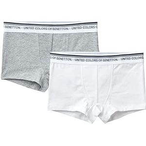 United Colors of Benetton Ondergoed voor jongens, meerkleurig (White & Grey 501), XL