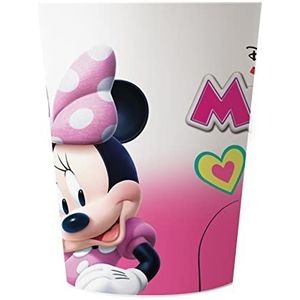 Procos - Disney Minnie Junior plastic bekers (200 ml), 8 stuks, roze, 94241