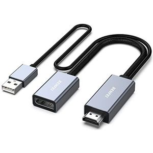 BENFEI HDMI naar DisplayPort-adapter, HDMI naar DisplayPort converter, 4K @60Hz, 2K @144Hz, 1080P @165Hz, compatibel met grafische kaart laptop PS5 Xbox One (360)