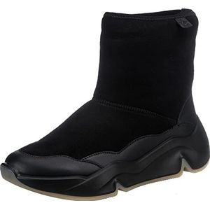 Ecco Dames Chunky Sneaker Ankle Boot, Black/Black, 42 EU, zwart, 42 EU