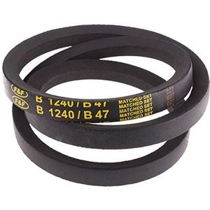 RS PRO PET, rubberen aandrijfriemen, B-profiel 17 mm x 11 mm x 1200 mm, schijfdiameter 125 mm