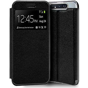 Cool Flip Cover voor Samsung A805 Galaxy A80 glad zwart