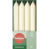 Bolsius ivoor dinerkaarsen 170/20 set 8 stuks (6 uur) soft pearl