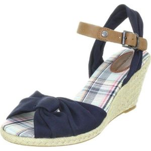 Tommy Hilfiger Mary 11 B, modieuze sandalen voor dames, Middernacht 403, 42 EU