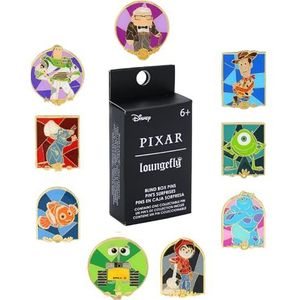 Loungefly Disney Pixar Character Stain Glass Blind - Woody - Disney Pixar: Toy Story - Blind Box Emaille Pins - Amazon Exclusive - Verzamelbare nieuwigheid broche - voor rugzakken en tassen