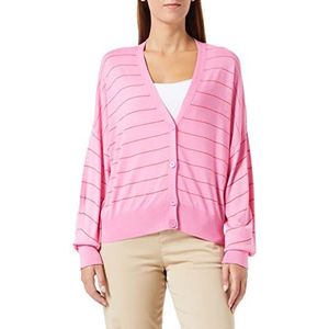 United Colors of Benetton Cardigan M/L 108AE600Q trui, roze strepen rood 903, S voor dames