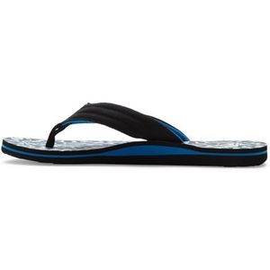 Quiksilver Heren Molokai Layback sandaal, zwart/wit/blauw, 39 EU, zwart wit blauw, 39 EU