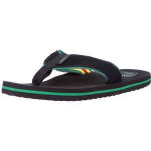 Vans Heren Side Slip Zwart/Rasta Flip Flops Voy20Ne, Zwarte Rasta, 42 EU