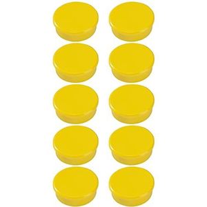 Dahle 95538 magneten (diameter 38 mm) 10 stuks, geel