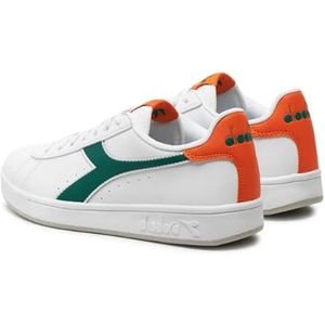 Diadora Torneo Sportschoenen voor volwassenen, uniseks, wit/persimmon oranje, 40,5 EU, wit persimmon oranje, 40.5 EU