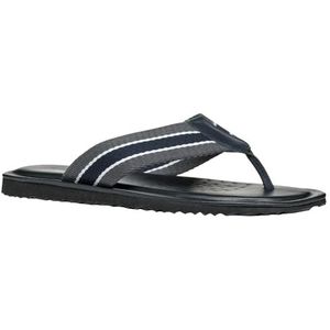 Geox Heren U Erice B Slide Sandaal, Navy Dark Grey, 39 EU