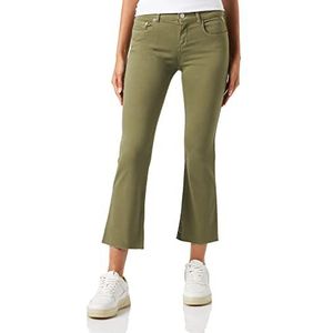 Replay FAABY Flare Crop Jeans, 833 Light Military, 2626, 833 Light Military, 26W x 26L