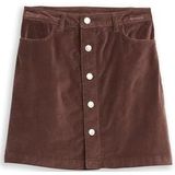 Uitlopende minirok van katoenmix