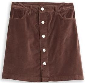 Uitlopende minirok van katoenmix