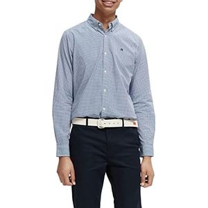 Scotch & Soda Heren Poplin Slim Fit Shirt, Combo B 0218, S