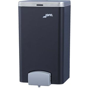 Jofel ac22000 Maxi Vision Toiletpapierhouder, grote rollen, zeepdispenser, navulbaar, fumé, 2 l