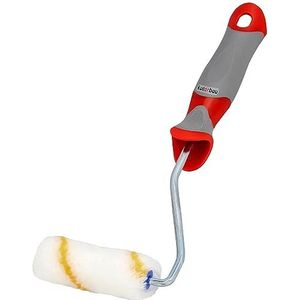 KOTARBAU® Verfroller geel draad 100 mm met rubberen greep verfroller borstel rollerroller roller roller roller roller roller roller roller borstel voor schilderwerk en renovatie
