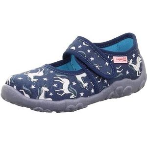 Superfit Jongens Meisjes Bonny Pantoffels, Blauw/Veelkleurig 8110, 29 EU Breed, blauw, meerkleurig 8110, 29 EU Weit