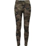 Urban Classics Camo leggings voor meisjes, Wood camouflage, 158/164 cm