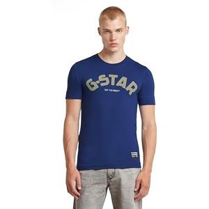 Puff Logo Slim T-shirt met korte mouwen, Blauw (Ballpen Blue D22575-c627-1822), M