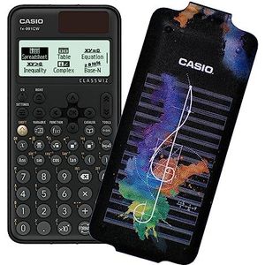 Casio FX-991CW (model 2023), wetenschappelijke rekenmachine, 540 functies met beschermhoes, design ""Muziek