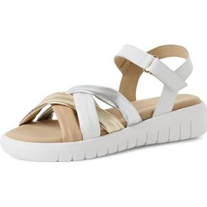 MARCO TOZZI 2-28283-44 damessandalen, wit, 36 EU
