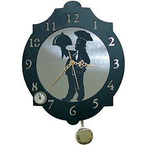 Imex El Zorro 11351-Reloj kookpan, 374 x 312 mm, metaal, grijs, 40 x 34 x 7 cm