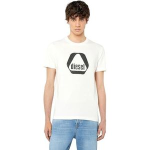 Diesel T-shirt voor heren, wit (141-0 catm), XS