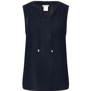 STREET ONE Zachte blouse met 3/4 mouwen, blauw (deep blue), 34