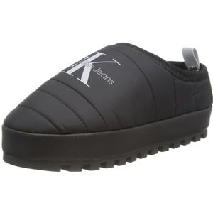 Calvin Klein Jeans Dames Thuis Slipper Ny Ml Fad, Zwart Helder Wit, 38 EU