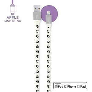 Gocase Hondenpoot iPhone oplaadkabel | Lightning-kabel - 1M [Apple MFI-gecertificeerd] geschikt voor iPhone XS Max XS XR X 8 8 Plus 7 7 Plus 6s 6 6 Plus 5 5S SE | iPad Pro/Air