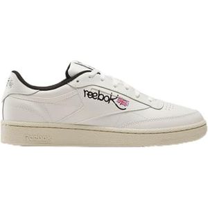 Reebok Club C 85 uniseks-volwassene Sneakers, CHALK/PAPWHT/CBLACK, 45 EU