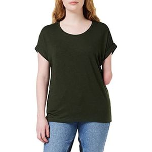 ONLY ONLMOSTER Eenkleurig T-shirt voor dames, basic, ronde hals, korte mouwen, top met korte mouwen, groen (roze)., S