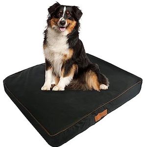 Ellie-Bo Waterdicht traagschuim orthopedisch hondenbed voor hondenkooi/hondenkooi, klein, 61 cm, zwart