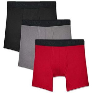 Fruit of the Loom Boxershorts voor heren (verpakking van 3), Regular Leg - Micro Mesh - 3 Pack - Assorti, XL