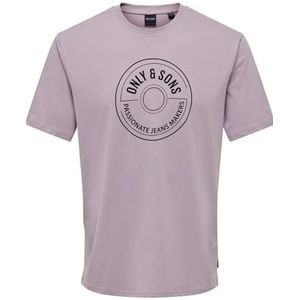 ONLY & SONS Onslamer Life Reg Logo Ss Tee Werk-T-shirt voor heren, Nirvana, L