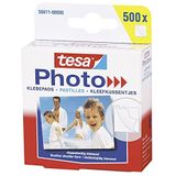 tesa Fotoplakkers - Dubbelzijdig klevend voor het makkelijk vastplakken van foto's - Grote verpakking met 500 stuks - Wit