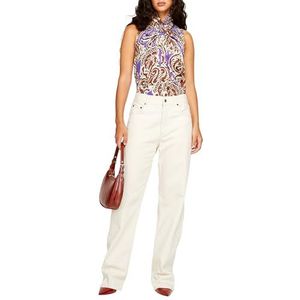 Sisley Shorts voor dames, Romige witte denim 600, 48