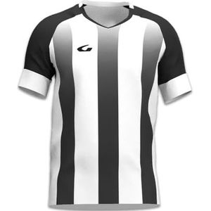 Gems AN04-0310 Hamburg heren lang shirt wit/zwart maat YYS