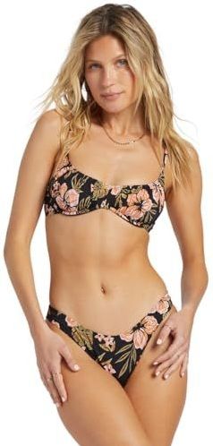 Bralette Bikini Top - Hooked On Tropics - Fluweelachtige Stretchstof - Gerecycled Nylon en Elastaan