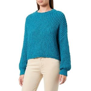ebeeza - Trui - Cyaan Blauw - Knitwear - Lange Mouw