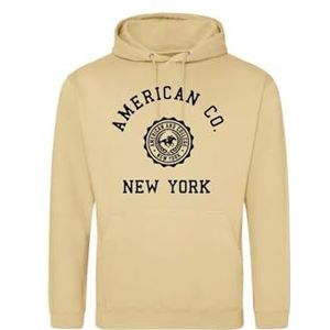 AMERICAN COLLEGE USA Sweatshirt Sweatshirt Print Warme Kleding Unisex Kinderen Jongens en Meisjes Casual Model ACSCW4 Beige 8 Jaar, Beige, 8 ans