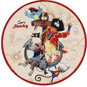 Capt'n Sharky kindertapijt, kleurrijk