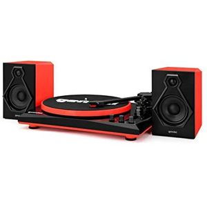 Gemini TT-900 - rood | platenspeler met geluidssysteem - Bluetooth - compleet systeem