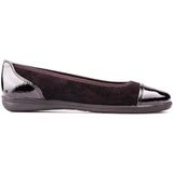 Jana Softline 8-22168-41 Comfortabele extra brede comfortabele schoen klassieke alledaagse schoenen ballerina's, zwart, 41 EU Breed