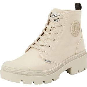 Palladium Pallabase Twill damessneakers, Natuurlijk grijs, 43 EU