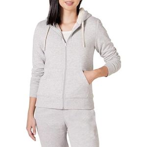 Amazon Essentials Women's Met sherpa gevoerd fleecejack met volledige ritssluiting (verkrijgbaar in grote maten), Heidegrijs, XXL
