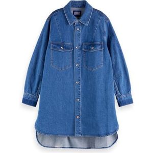 Scotch & Soda Mini-hemdjurk van gewassen denim - kunst uit het hart, Kunst uit het hart V439, 60