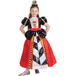 Dress Up America Hartenkoningin Kostuum Voor Meisjes - Rode Koningin Kostuum Voor Kinderen